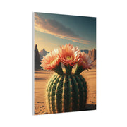 Desert Bloom Barrel Cactus Landscape Wall Art & Canvas Prints