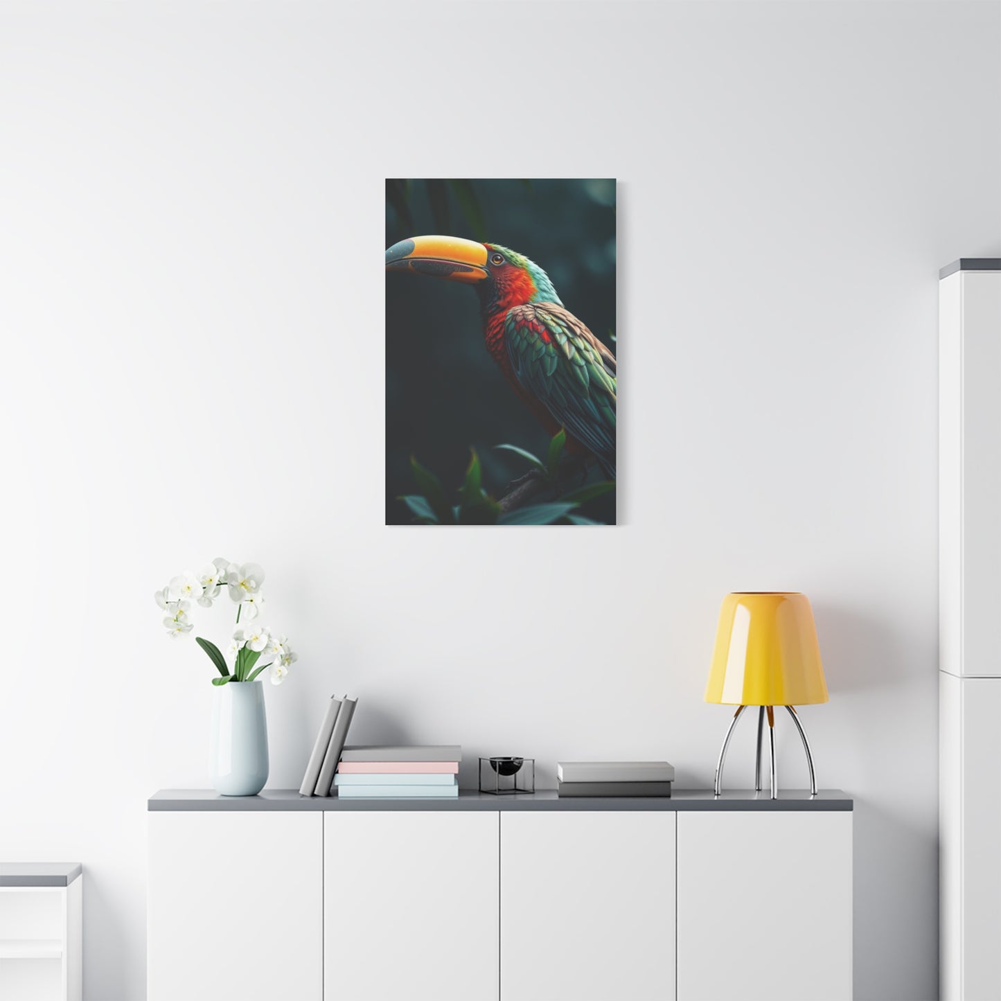 Tropical Birds Art Supreme Canvas Wall Art & Canvas Print