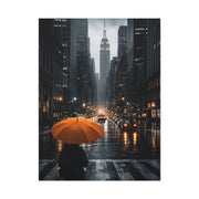 City Rain Reflection Wall Art & Canvas Print