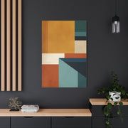 Mid Century Modern Geometric Color Block Wall Art & Canvas Print