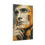 Reflective Thought Portrait Collage Wall Art & Canvas Print