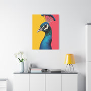 Modern Pop Peacock Profile Wall Art & Canvas Print