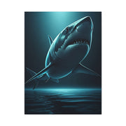 Great White Shark in Deep Blue Waters Wall Art & Canvas Prints