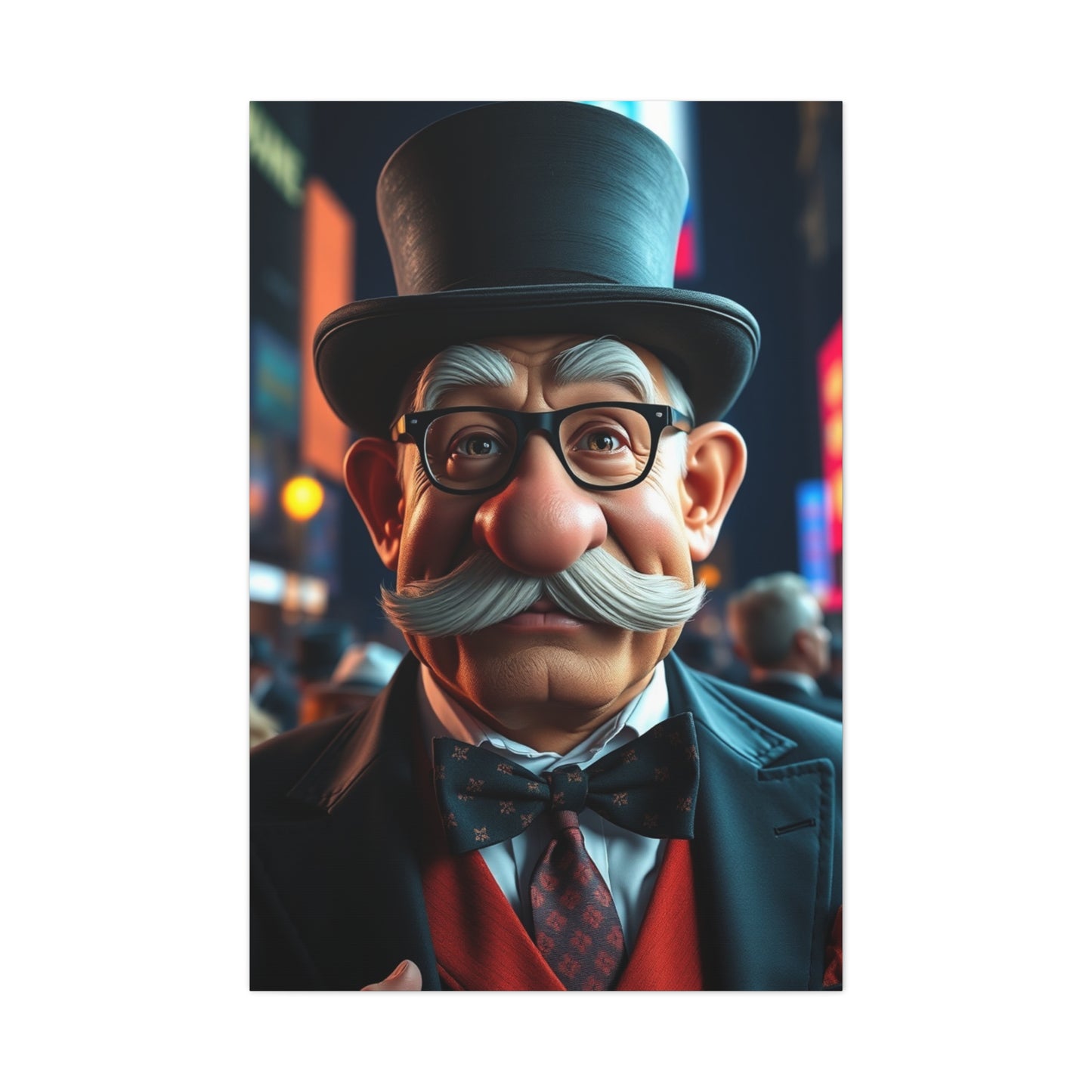 Rich Uncle Pennybags Art Supreme Canvas Wall Art & Canvas Print