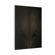 Black and Gold Deco Wave Pattern Wall Art & Canvas Prints