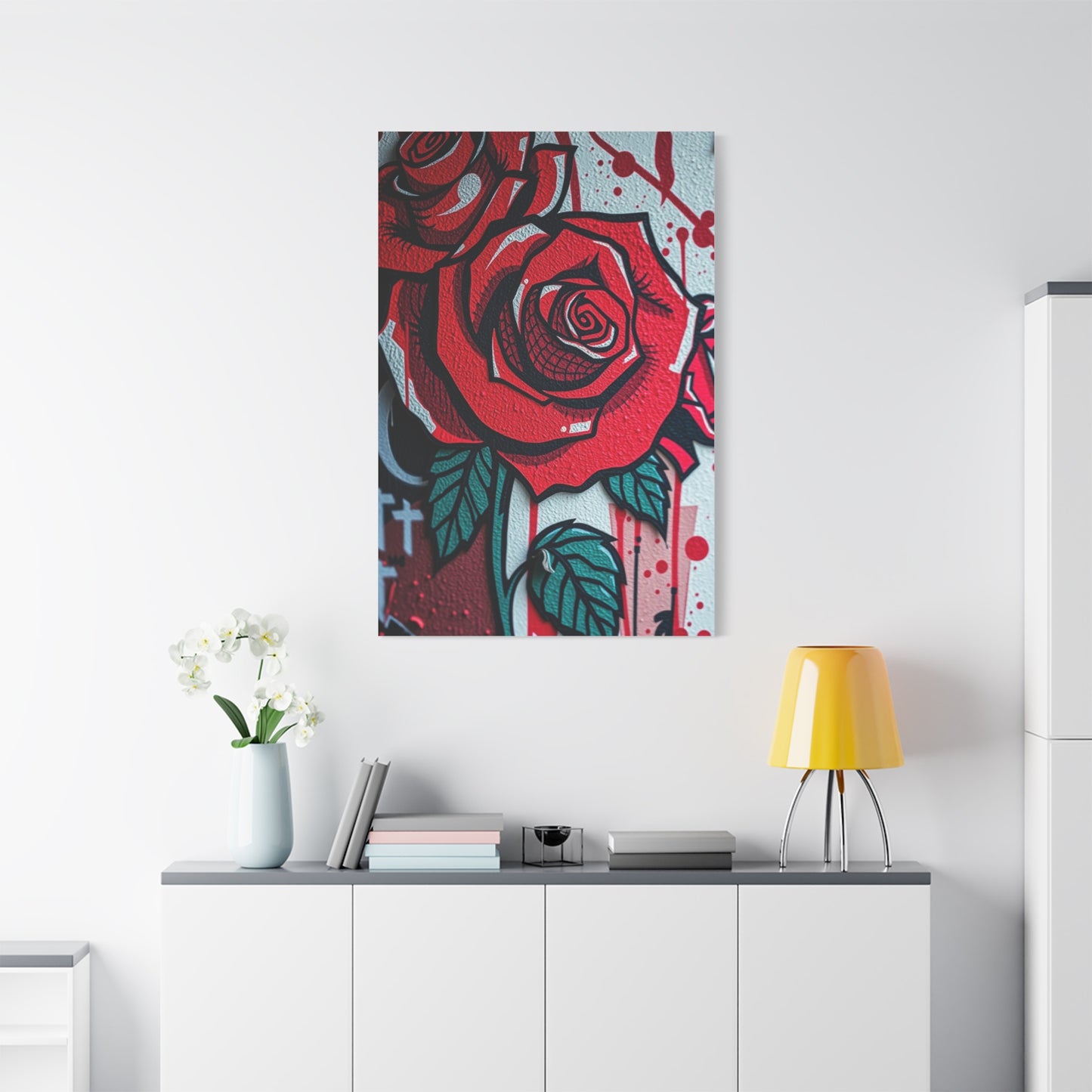 Elegant Urban Floral Canvas Wall Art & Canvas Print