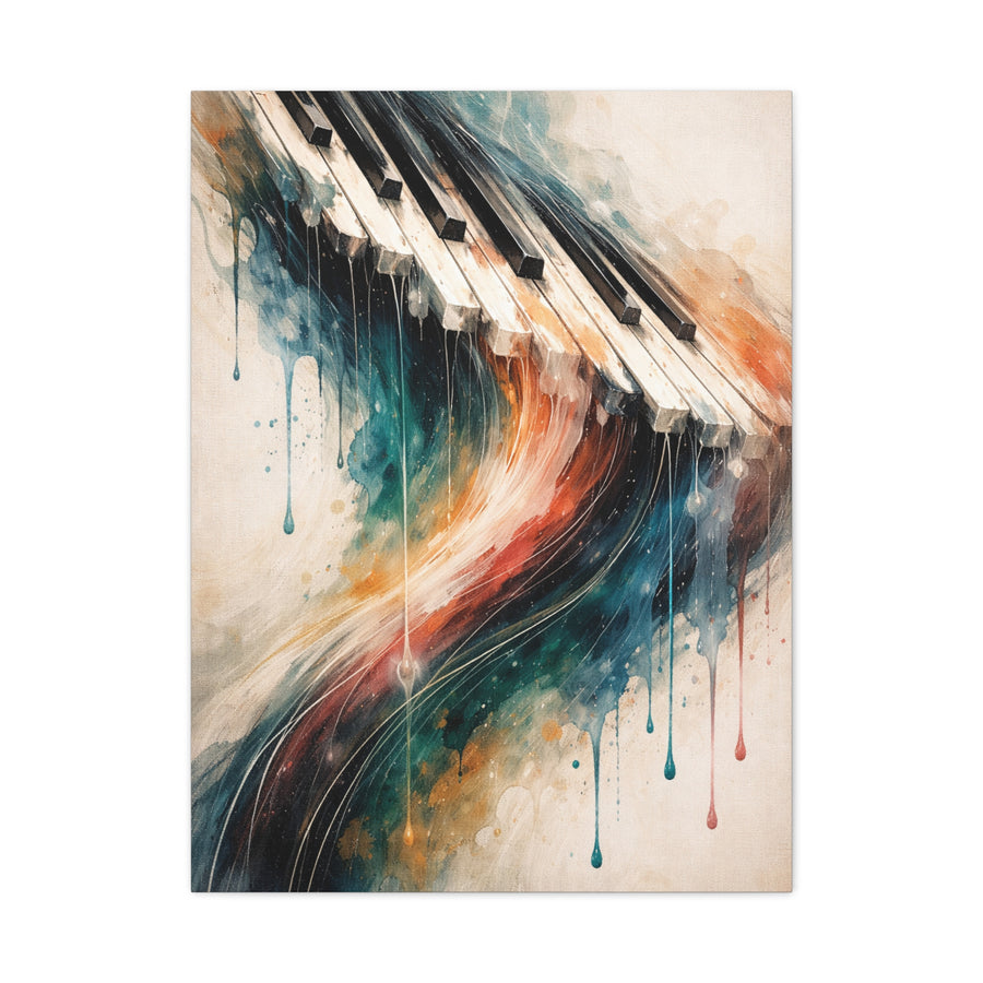 Abstract Piano Wave Flow Wall Art & Canvas Print