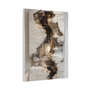 Sculptural Ruptured Wall Passage Wall Art & Canvas Print