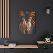 Henna Adorned Hands Bohemian Ritual Wall Art & Canvas Prints