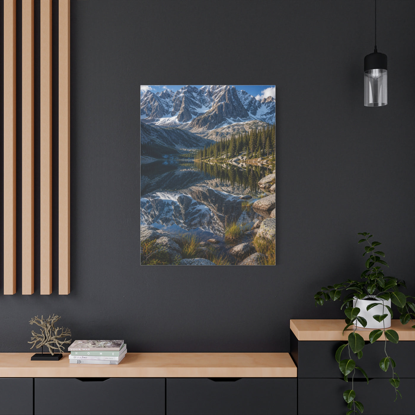 Rocky Mountain Alpine Reflection Wall Art & Canvas Print