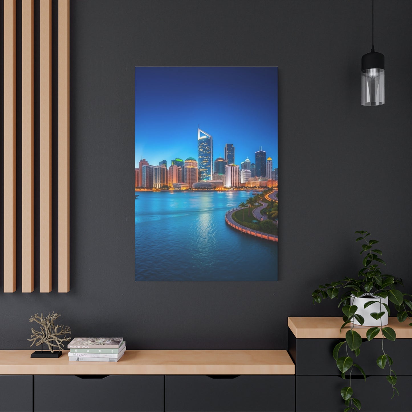 Luxe Miami Panorama Masterpiece Wall Art & Canvas Print