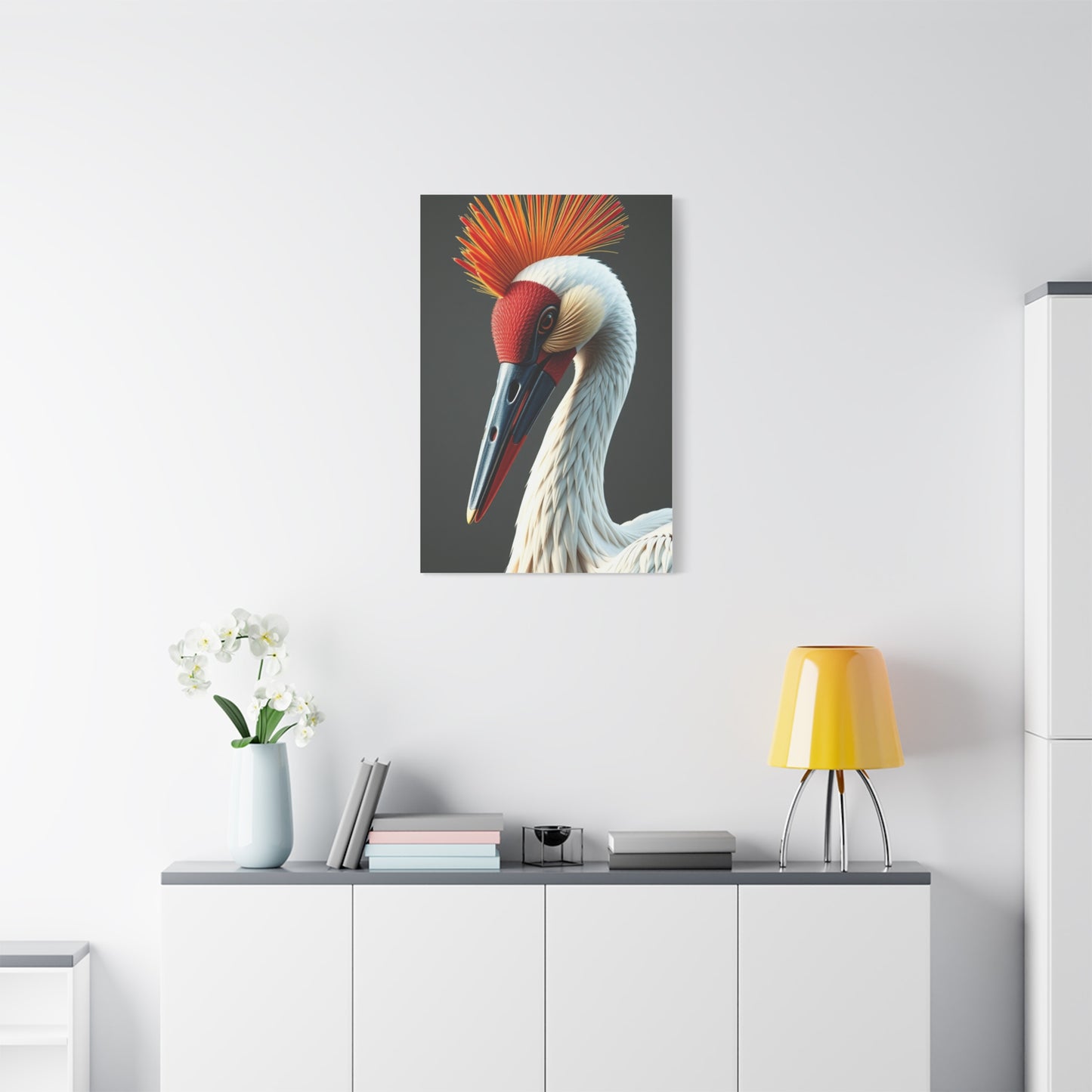 Elite Crane Bird Art Vision Wall Art & Canvas Print
