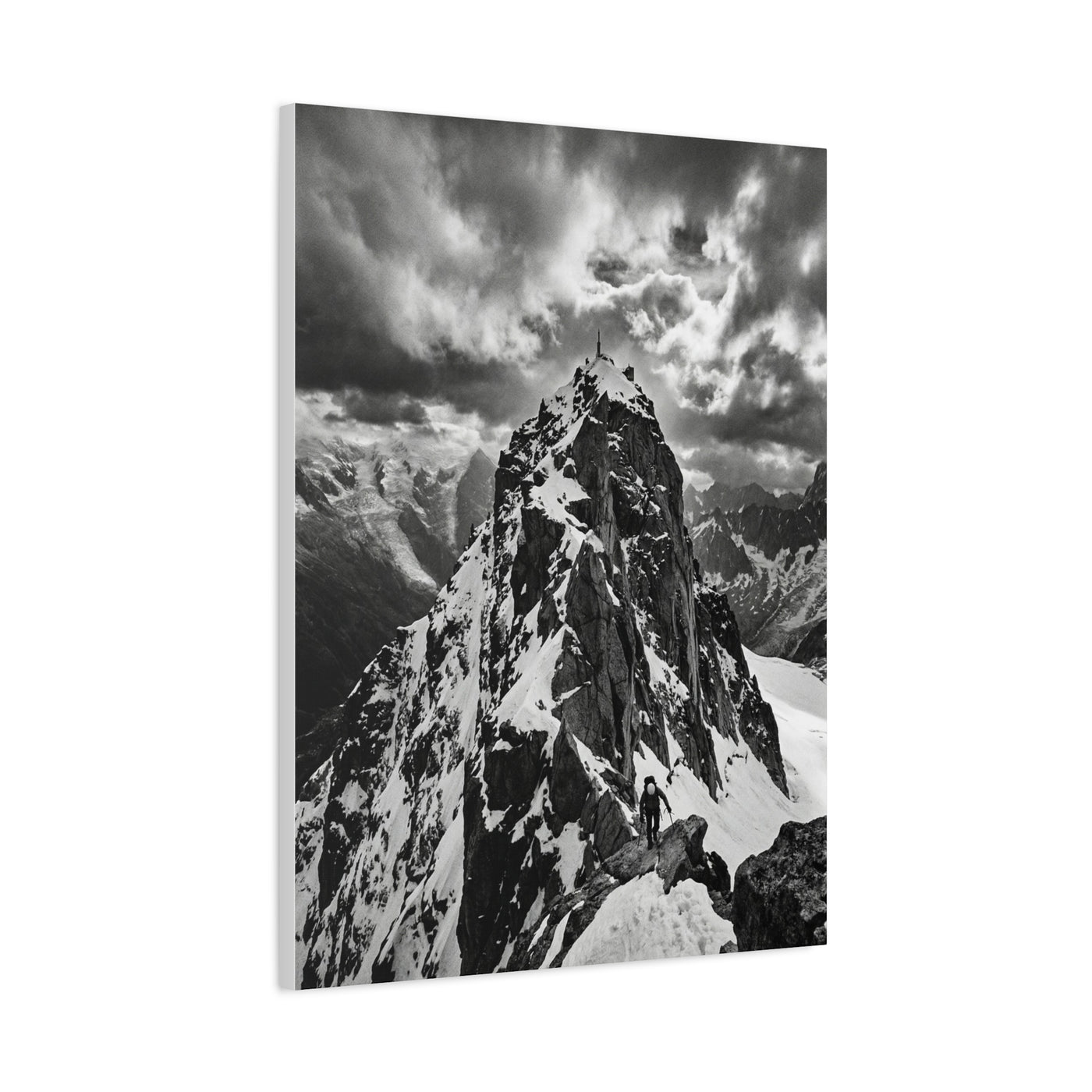 Dramatic Monochrome Alpine Storm Wall Art & Canvas Print