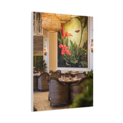 Tropical Flora and Fauna Resort Restaurant Wall Art & Canvas Print