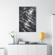 Impasto Oil Alpine Peak Wall Art & Canvas Print