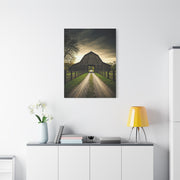 Symmetrical Drive-Through Barn Wall Art & Canvas Prints