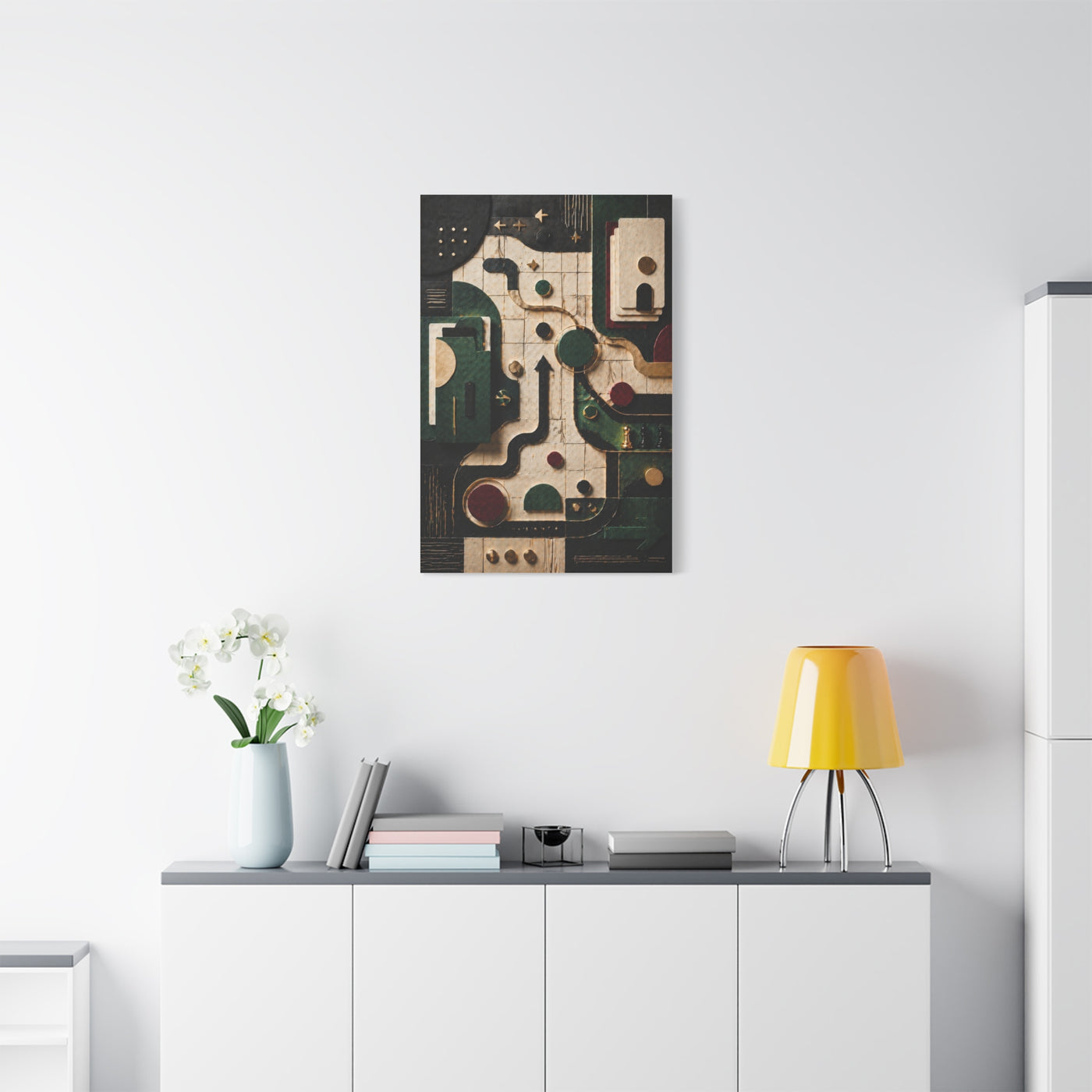 Strategic Pathway Abstract Composition Wall Art & Canvas Print
