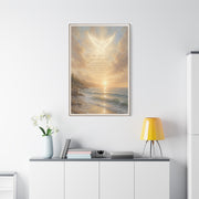 Isaiah Coastal Dove Scripture Wall Art & Canvas Print
