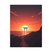 Sacred Horizon Torii Sunset Wall Art & Canvas Prints
