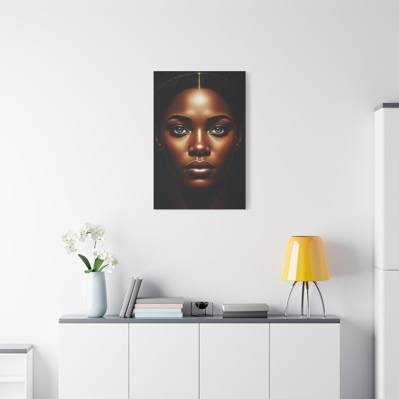 Golden Glow Goddess Portrait Wall Art & Canvas Prints