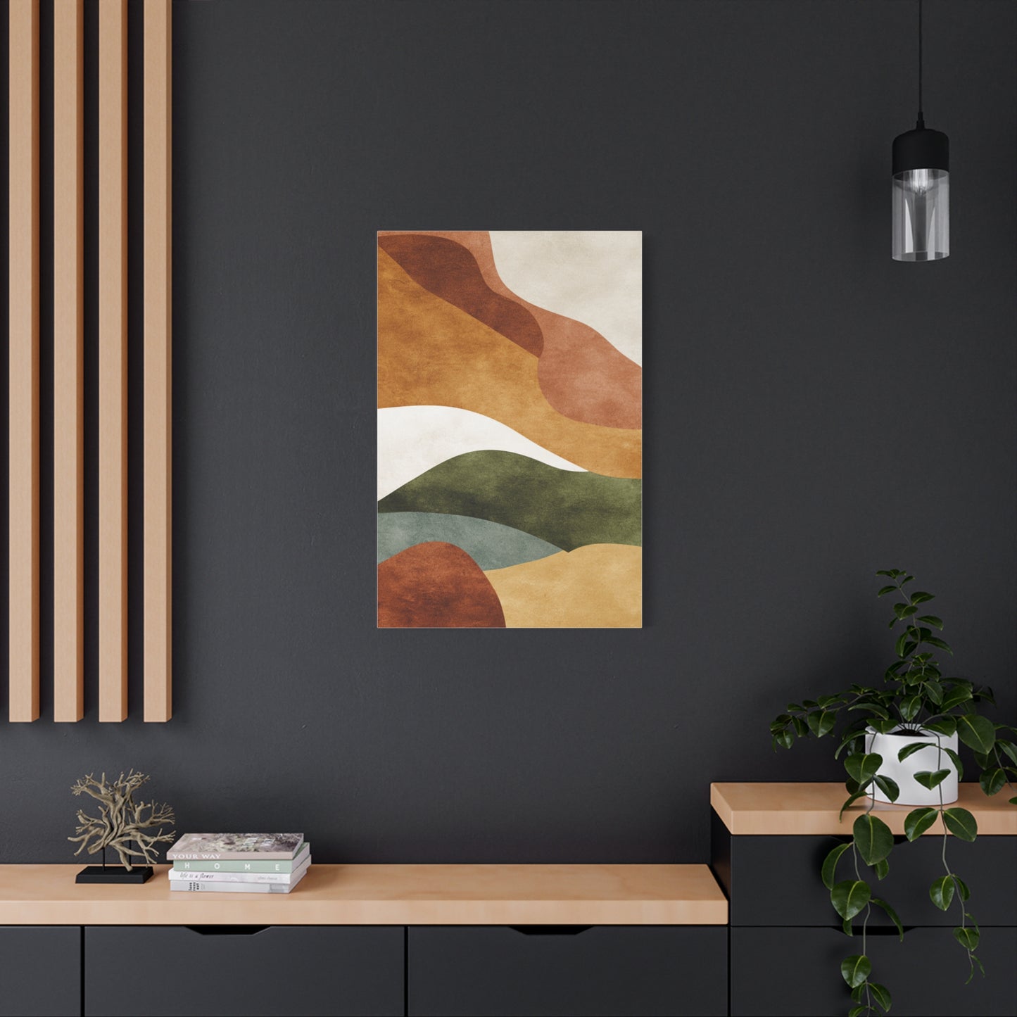 Earthy Organic Abstract Landscape Wall Art & Canvas Print