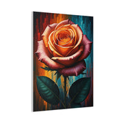 Golden Ember Rose Wall Art & Canvas Print