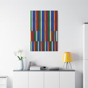 Offset Geometric Color-Field Wall Art & Canvas Print