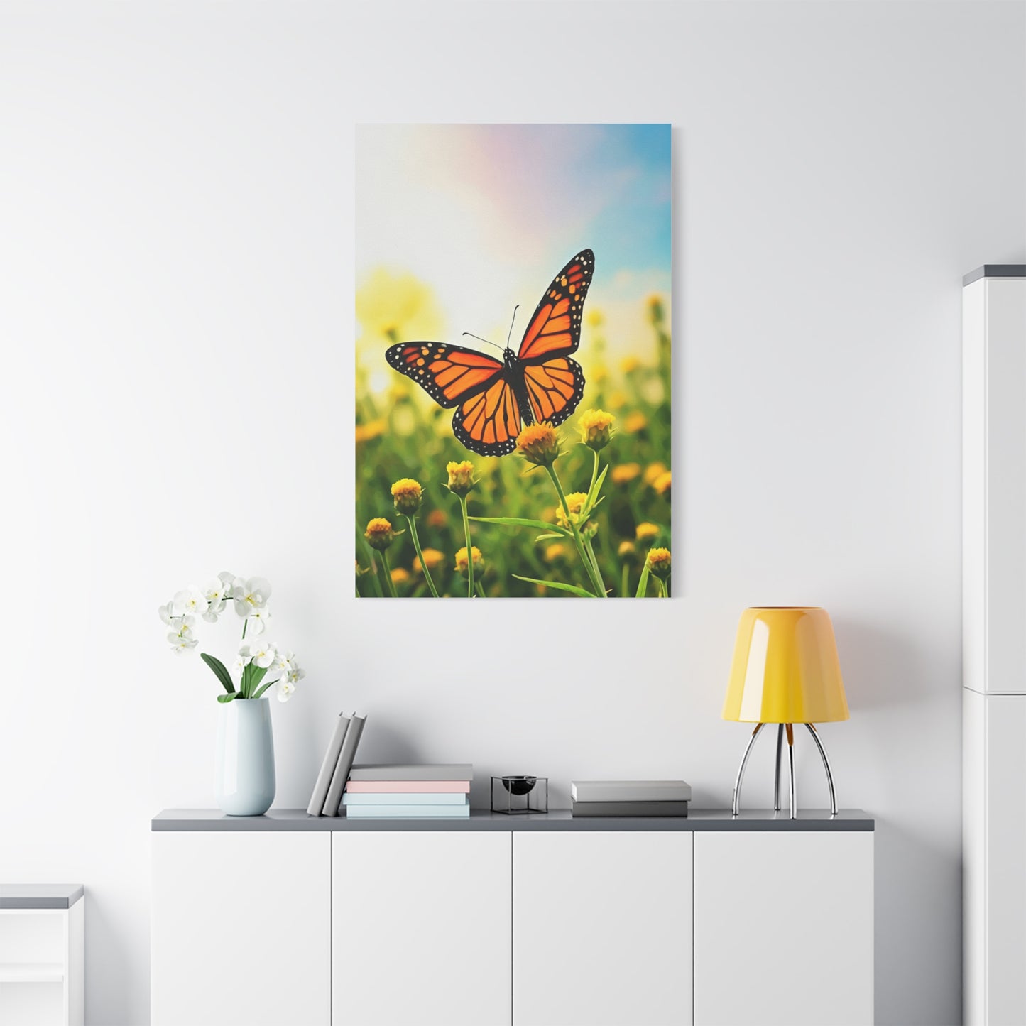 Monarch Butterfly Meadow Flight Wall Art & Canvas Prints