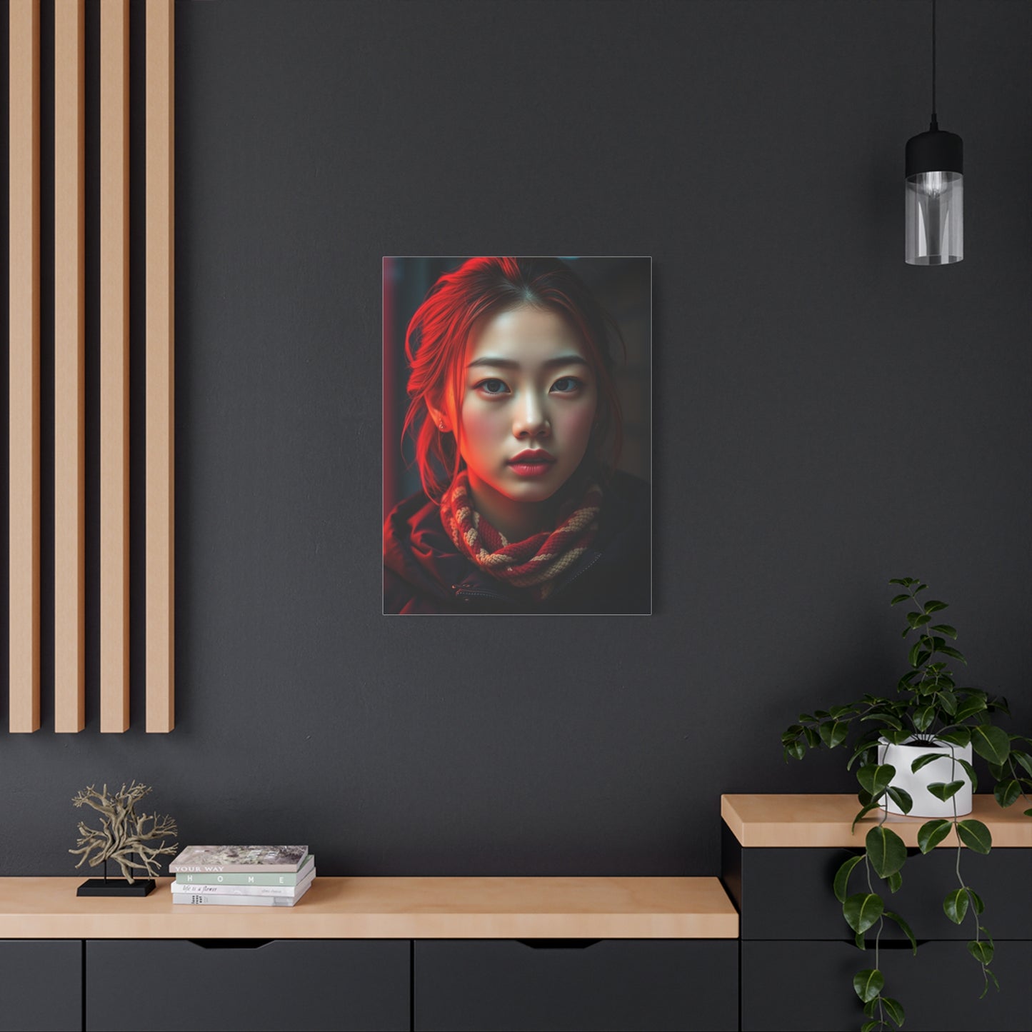 Carmine Elegance Piece Wall Art & Canvas Print