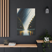 Tree-Lined Light Path Landscape Wall Art & Canvas Prints