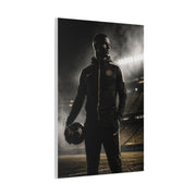 Athlete Stadium Editorial Portrait Wall Art & Canvas Print