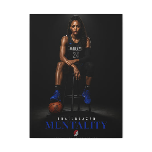 Trailblazer Mentality Women’s Basketball Sports Wall Art & Canvas Print
