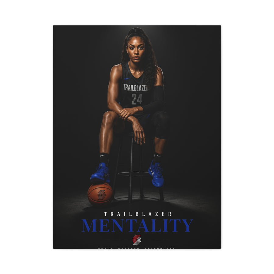 Trailblazer Mentality Women’s Basketball Sports Wall Art & Canvas Print