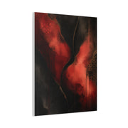 Red and Black Luxury Abstract Flow Wall Art & Canvas Print