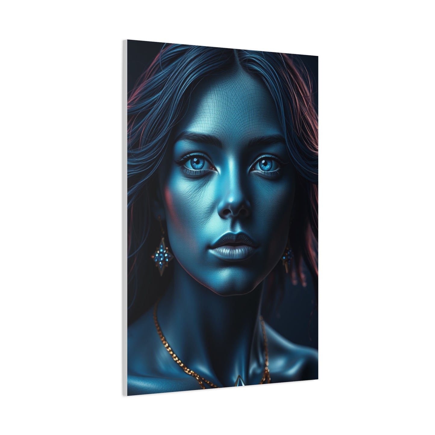 Prussian Blue Splendor Art Wall Art & Canvas Print