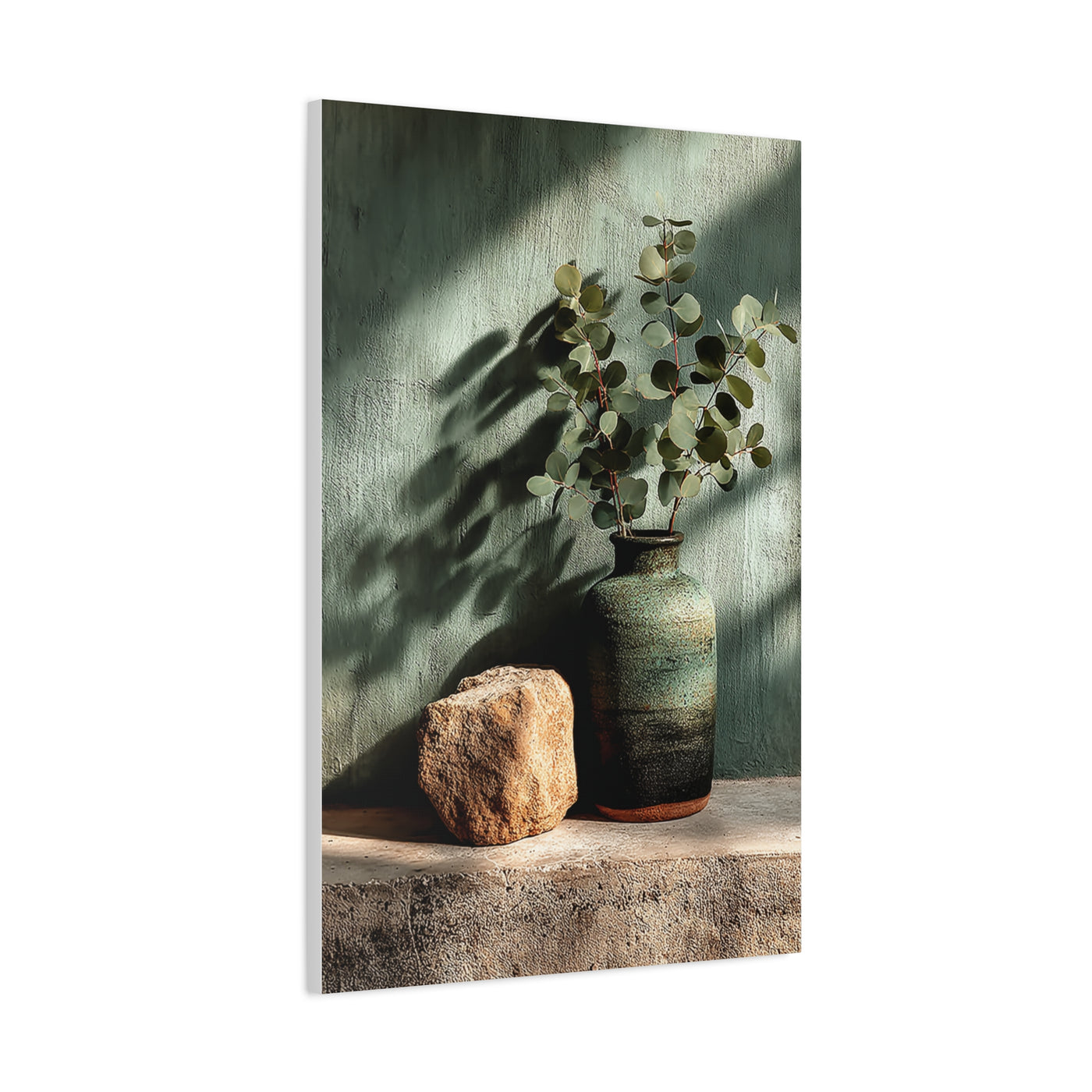 Minimal Eucalyptus Still Life Wall Art & Canvas Print