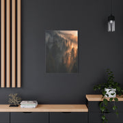 Misty Pine Forest Sunrise Depth Trees Wall Art & Canvas Print
