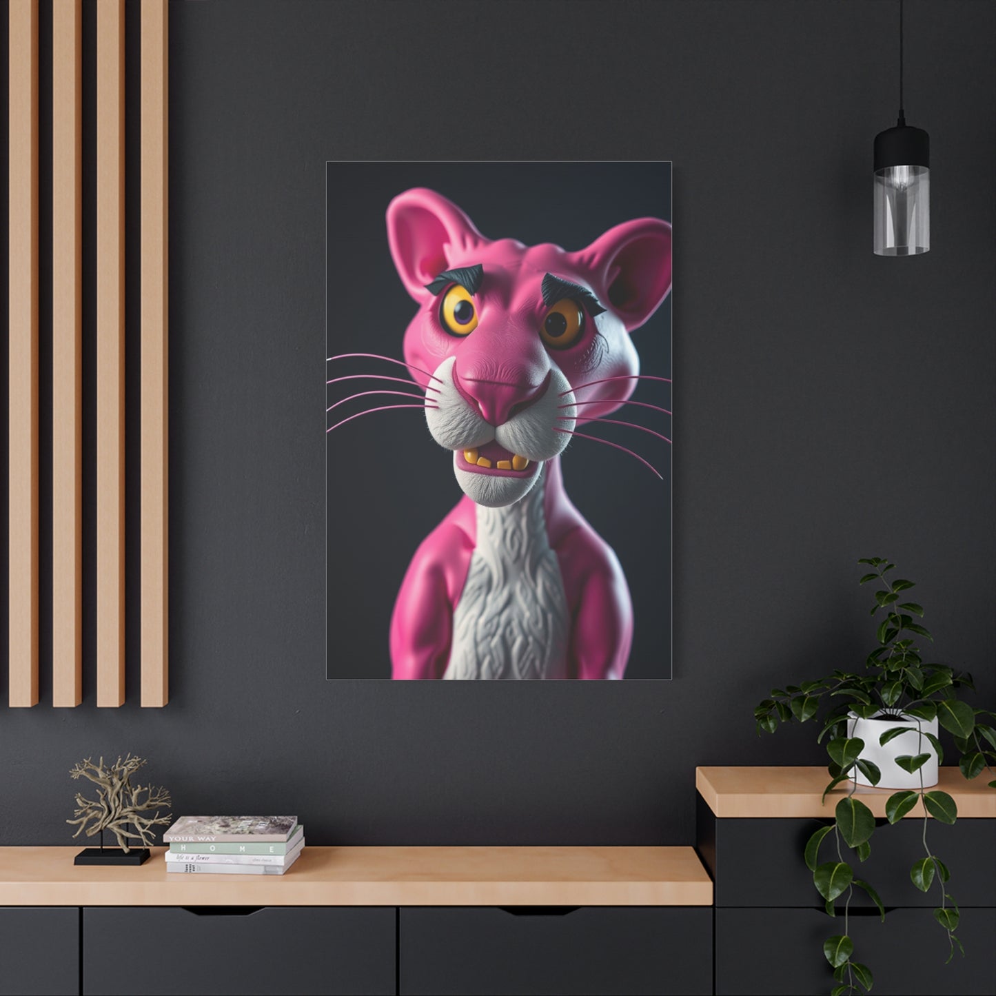 Blossom Panther Poise Wall Art & Canvas Print