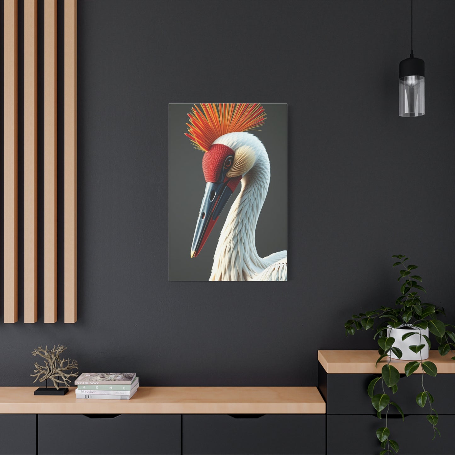 Elite Crane Bird Art Vision Wall Art & Canvas Print
