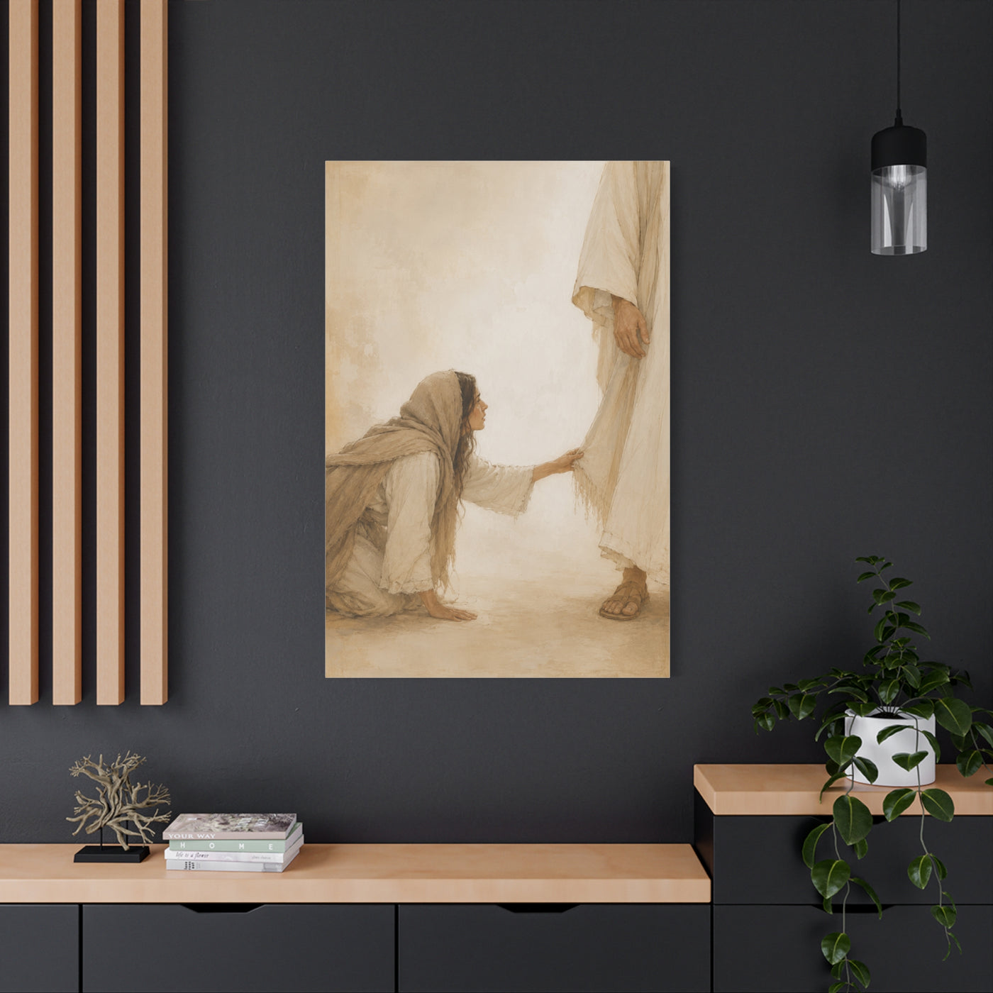 Healing Faith Touch Scripture Wall Art & Canvas Print