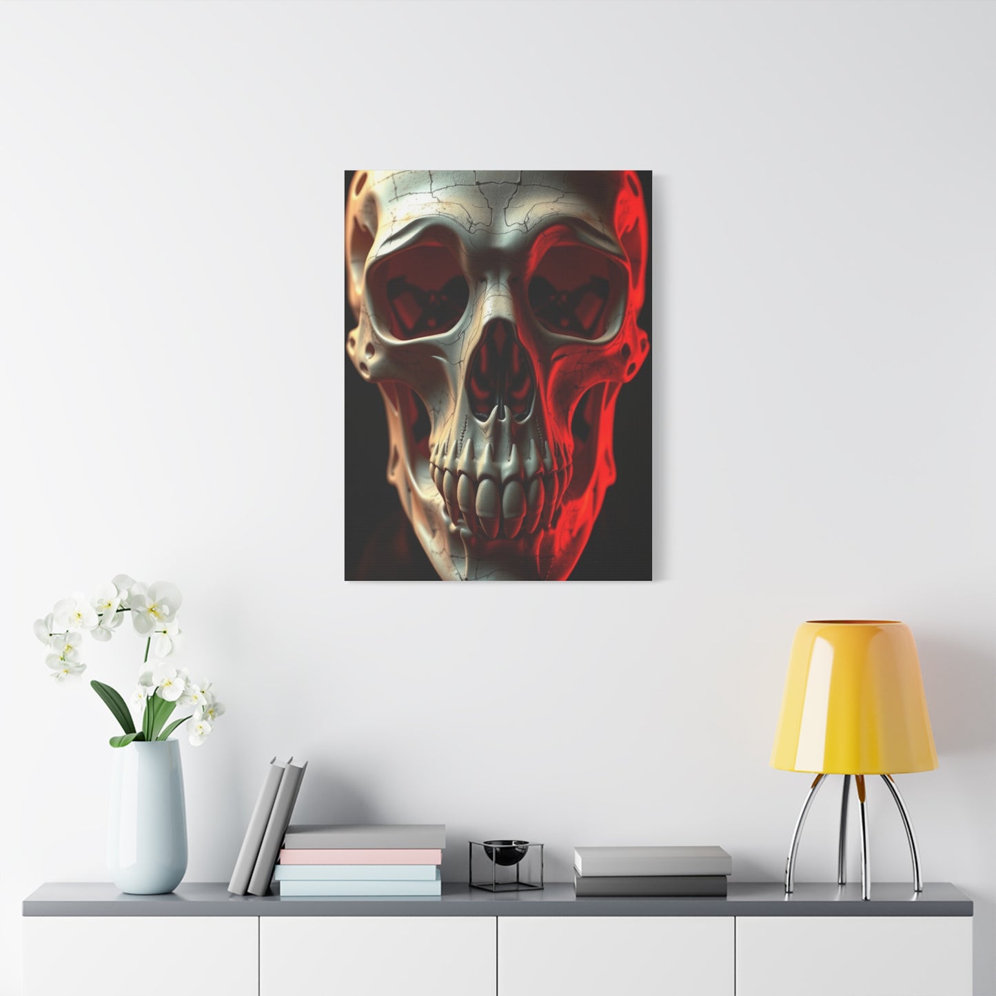 Celestial Cranium Elegance Wall Art & Canvas Print