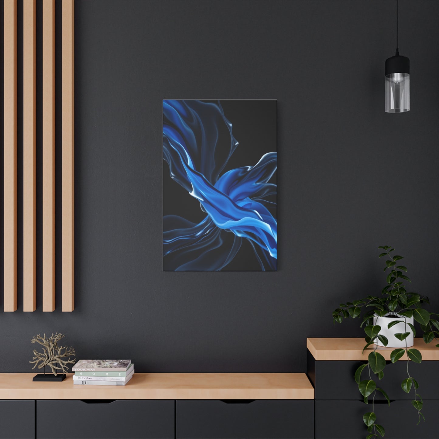 Supreme Black, White & Blue Art Beautiful Collection Wall Art & Canvas Print