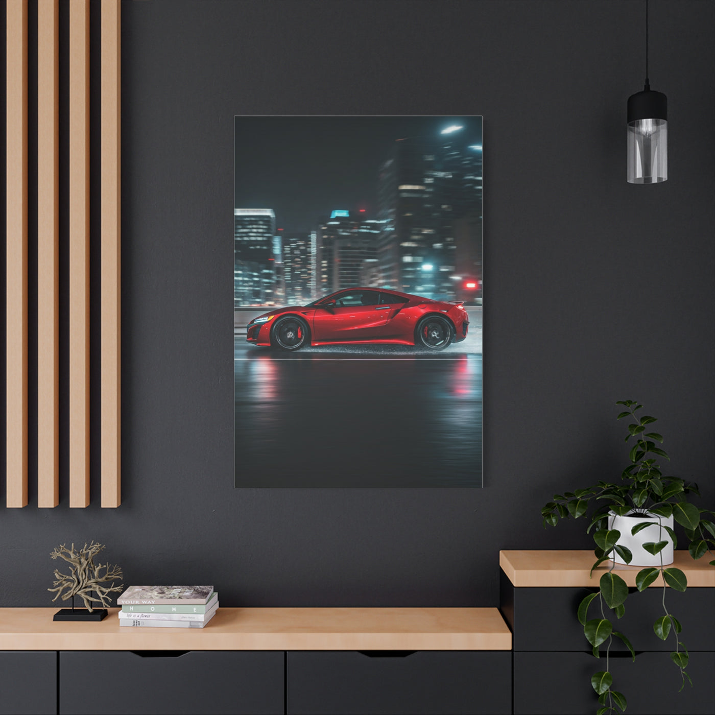 Acura NSX Modern City Presence Wall Art & Canvas Prints