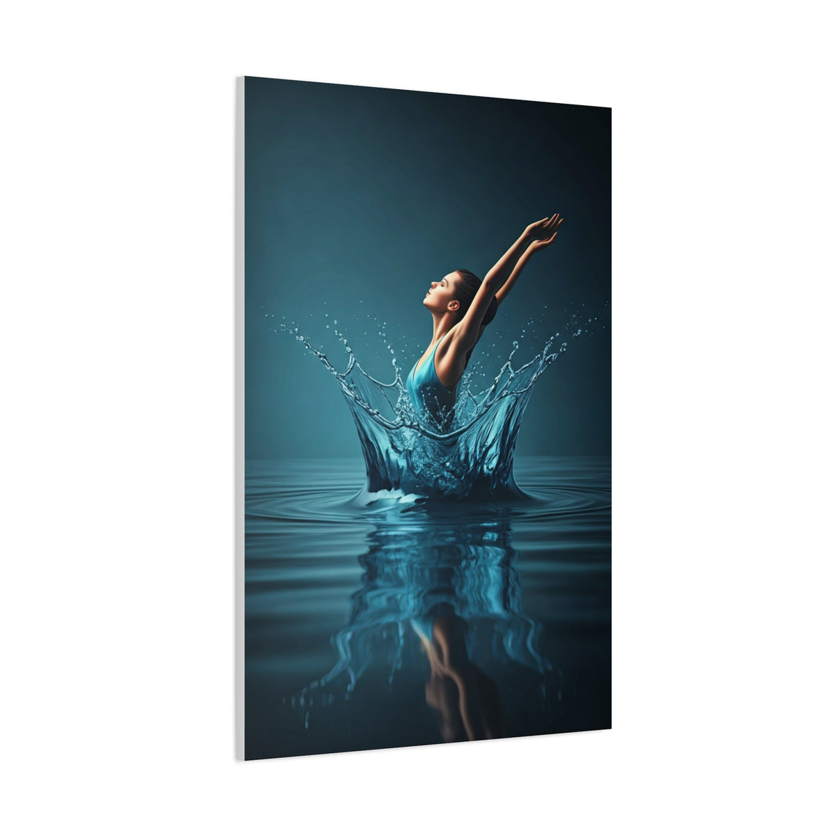 Woman Rising from Water Splash Wall Art & Canvas Prints
