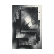 Monochrome Layered Paper Abstraction Wall Art & Canvas Print