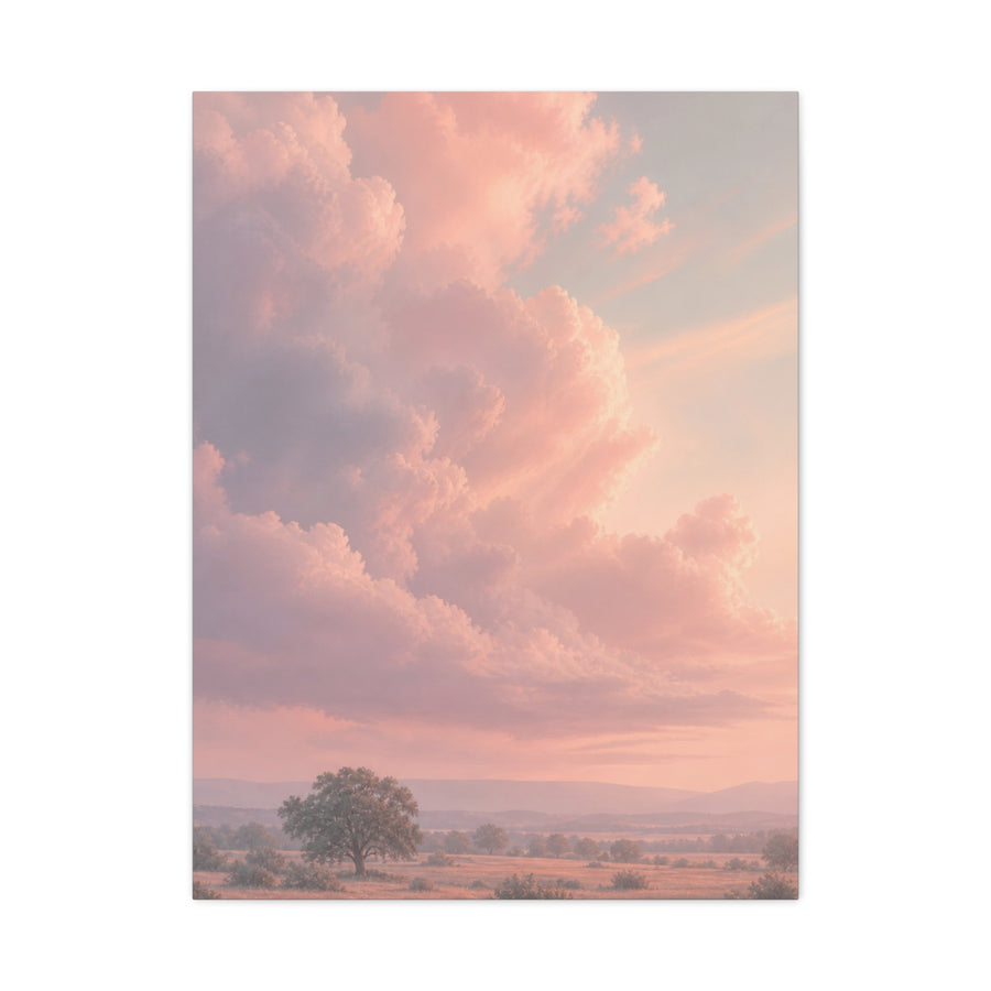 Blush Cloudscape Landscape Wall Art & Canvas Print