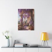 Wisteria Stone Terrace Garden Wall Art & Canvas Print