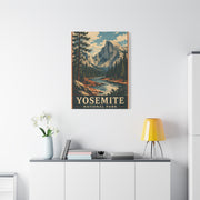 Vintage Yosemite National Park Poster Wall Art & Canvas Print