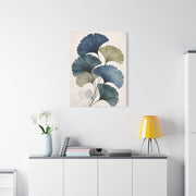 Navy Ginkgo Botanical Elegance Wall Art & Canvas Print