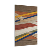 Woven Textile Strips Collage Wall Art & Canvas Print